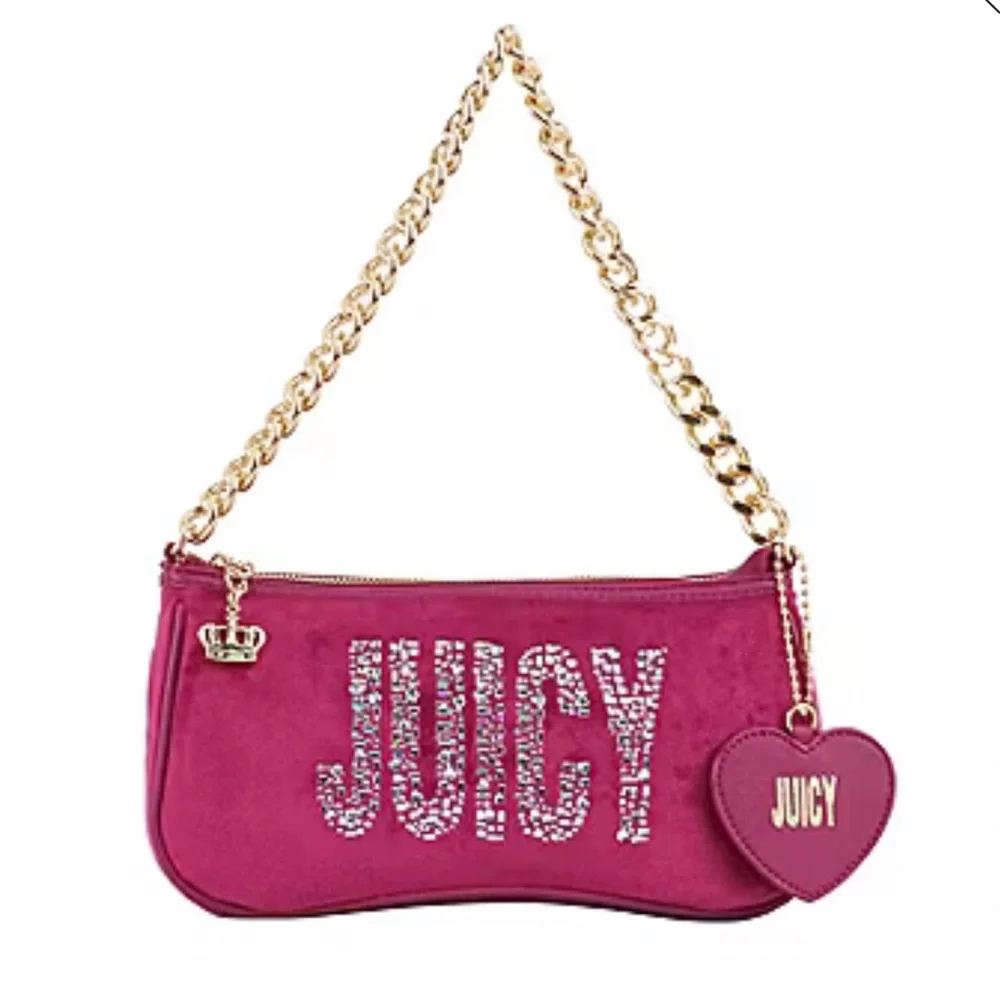JUICY velvet shoulder bag NWT - Picture 1 of 7
